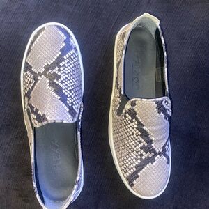 Snakeskin Print Slip-On Sneakers